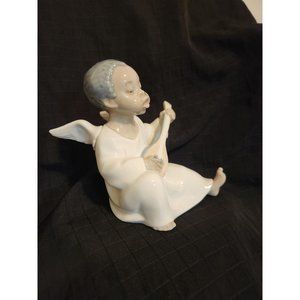 Lladro 4537 Angel Black Legacy Collection African Cherub Boy